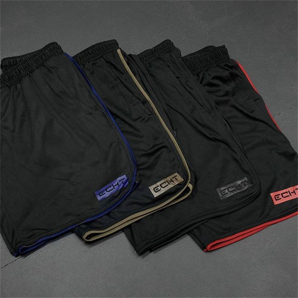 Summer mens gym fitness shorts Bodybuilding jogging workout male short pants Knee Length Breathable Mesh Sweatpants EH-192