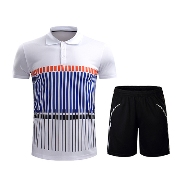 Blank Men's badminton set Badminton shirt & shorts men shuttlecock jersey table tennis jersey training suit Running sportswear