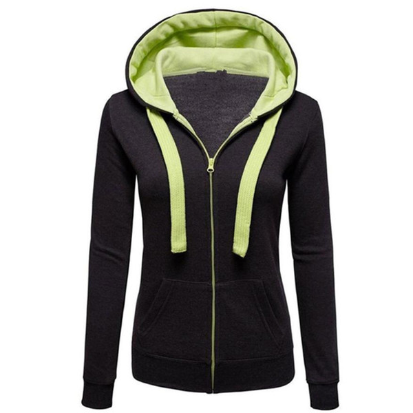 Black Warm Hoodies Winter Warm Sweatershirt outdoor sport Cotton Blend Jacket Zip Long Sleeve hooded Jacket JLY0827