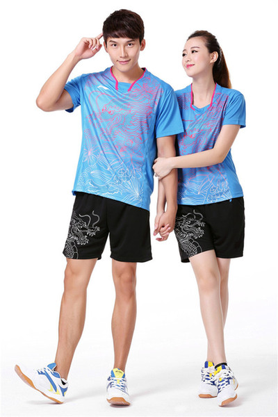 New Li Ning Quick Dry China Team Dragon Badminton Shirts and Shorts Tennis Uniform For Men and Women Sports Jerseys