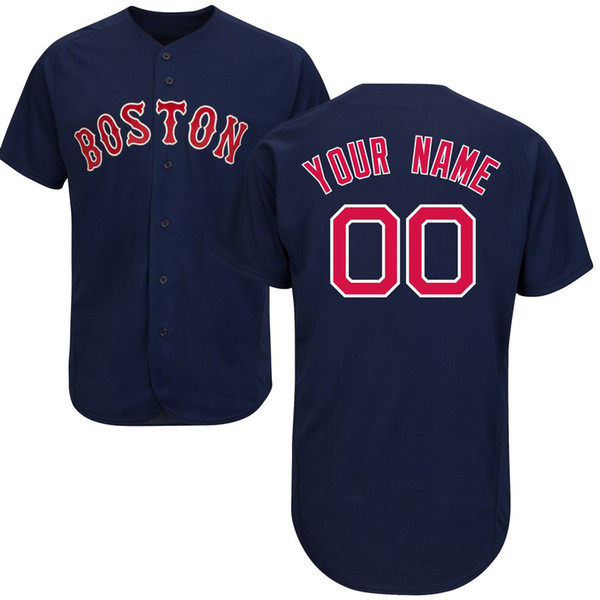 Mens Custom Red Sox Jerseys Brock Holt Brandon Workman Blake Swihart Dustin Pedroia Mookie Betts J.D. Martinez Baseball Jersey