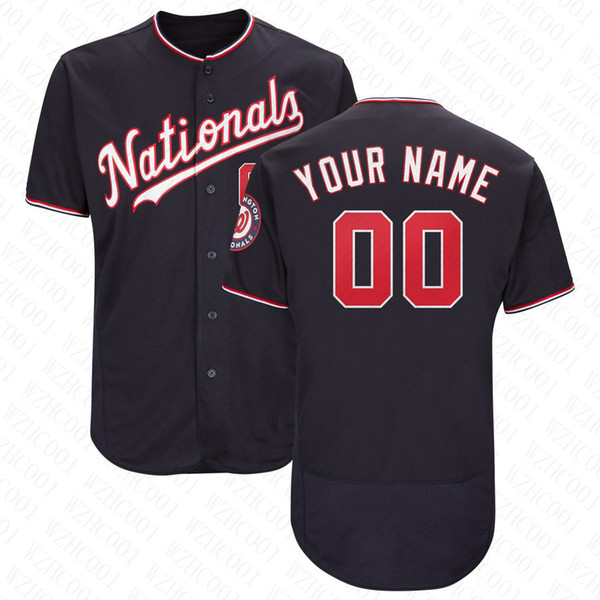 Mens Max Scherzer Jersey Custom Nationals Stitched Stephen Strasburg Anthony Rendon Trea Turner Ryan Zimmerman Juan Soto Baseball Jersey