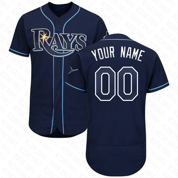 Mens Wade Boggs Jersey Custom Rays Stitched Austin Meadows Adam Kolarek Matt Duffy Blake Snell Kevin Kiermaier Baseball Jersey