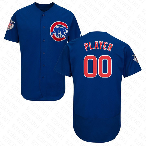 Mens Javier Baez Jersey Custom Cubs Stitched Kris Bryant Kyle Schwarber Albert Almora Willson Contreras Anthony Rizzo Baseball Jersey