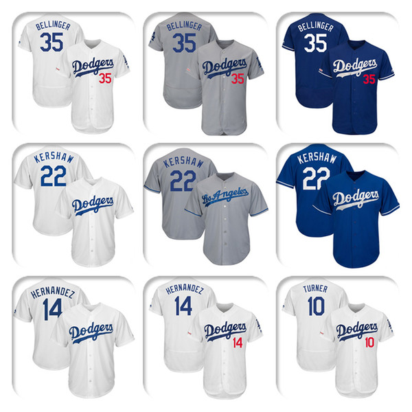 Custom Los Angeles Mens High quality knit Jersey Dodgers Cody Bellinger Clayton Kershaw Justin Turner Enrique Hernandez Baseball Jerseys