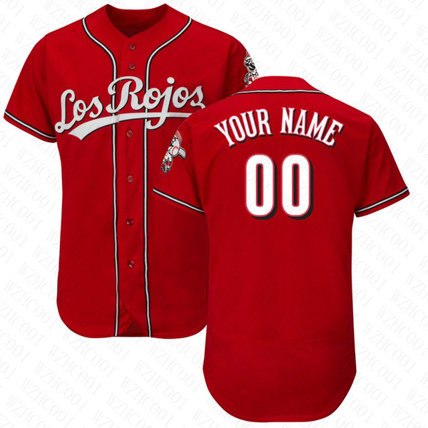 Mens Yasiel Puig Jersey Custom Reds Stitched Eugenio Suarez Scooter Gennett Joey Votto Matt Kemp Amir Garrett Baseball Jersey