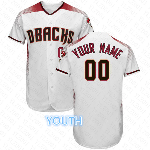 Youth Archie Bradley Jersey Custom Diamondbacks Randy Johnson Nick Ahmed High Quality Stitched Zack Greinke Kids Baseball Jerseys