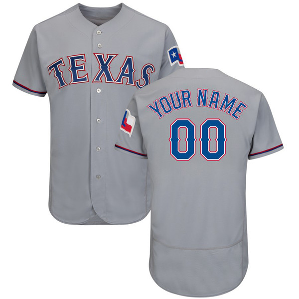 Mens Custom Rangers Jerseys Elvis Andrus Delino DeShields Rougned Odor Joey Gallo Adrian Beltre Nolan Ryan Baseball Jersey