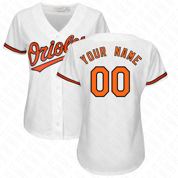 Womens Adam Jones Jersey Custom Orioles Mark Trumbo Chance Sisco High Quality Stitched Cal Ripken Jr Lady Chris Davis Baseball Jersey