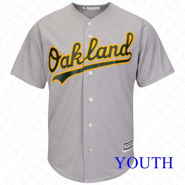 Youth Khris Davis Jersey Custom Athletics Stitched Andrew Triggs Matt Olson Boog Powell Kids Matt Chapman Baseball Jerseys