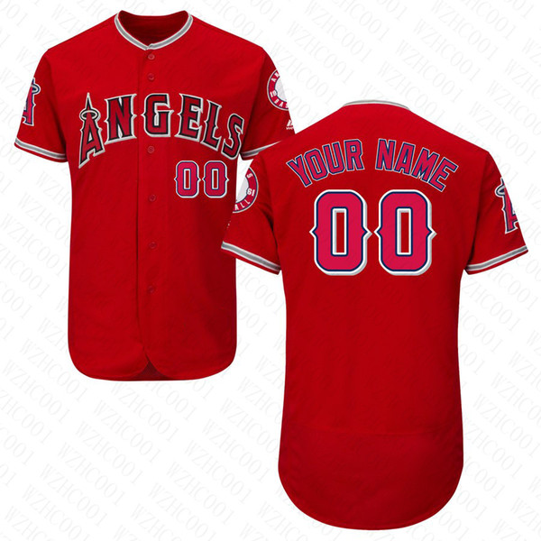 Mens Shohei Ohtani Jersey Custom LA Angels Stitched Kole Calhoun Mike Trout Andrelton Simmons Luis Valbuena Albert Pujols Baseball Jersey