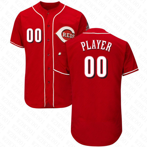 Mens Eugenio Suarez Jersey Custom Reds Stitched Matt Kemp Yasiel Puig Joey Votto Billy Hamilton Johnny Bench Baseball Jerseys