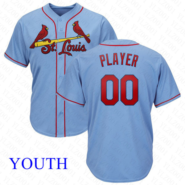 Youth Yadier Molina Jersey Custom Cardinals Stitched Matt Carpenter Harrison Bader Paul DeJong Kids Paul Goldschmidt Baseball Jerseys