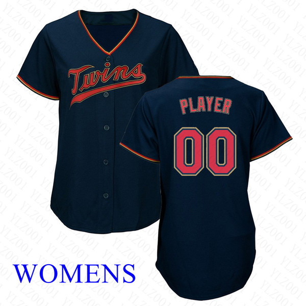 Womens Byron Buxton Jersey Custom Twins Stitched Kirby Puckett Eddie Rosario Max Kepler Ladies Miguel Sano Baseball Jerseys