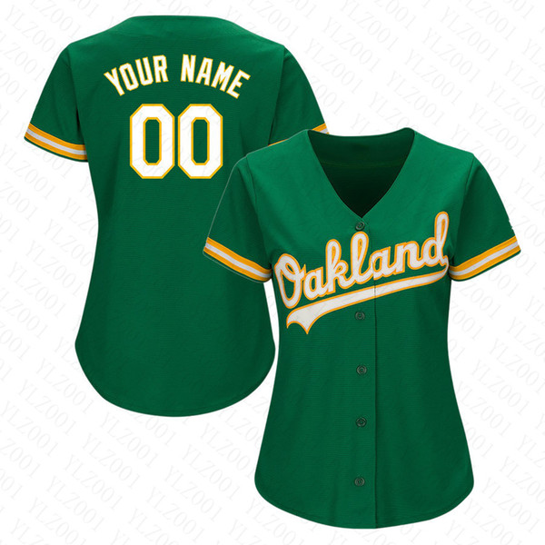 Womens Matt Chapman Jersey Custom Athletics Stitched Andrew Triggs Matt Olson Rickey Henderson Ladies Khris Davis Baseball Jersey