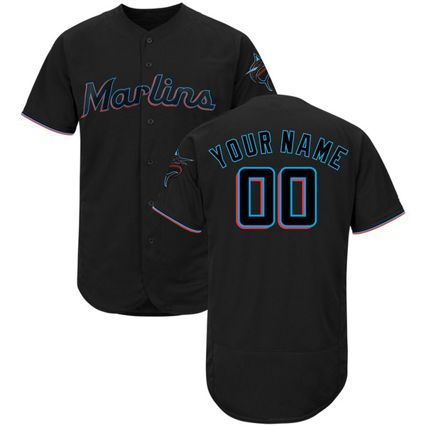 Mens Miguel Rojas Jersey Custom Marlins Jarlin Garcia Jose Urena Dan Straily Starlin Castro Jose Fernandez Baseball Jerseys