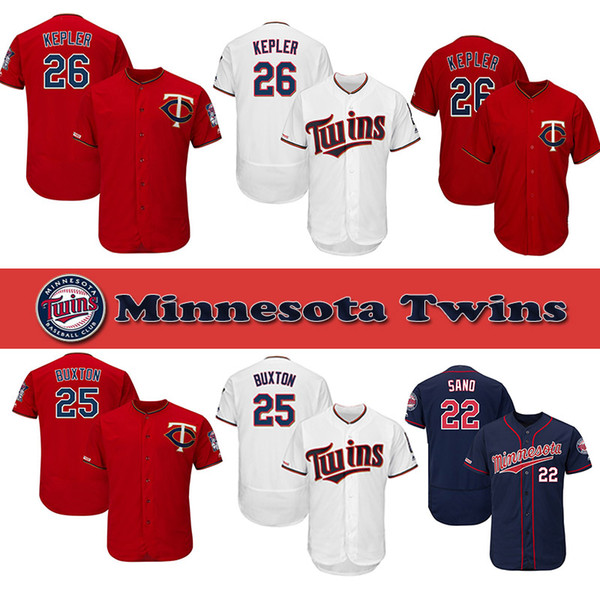 Custom Minnesota Mens Jersey Twins Max Kepler Byron Buxton Nelson Cruz Eddie Rosario Jason Castro High quality Baseball Jerseys