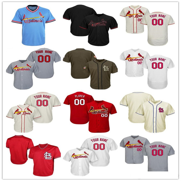 Customized 2019 Cardinals baseball Jerseys personalized st. louis mens youth Kids women Paul Goldschmidt Harrison Bader Smith Molina custom