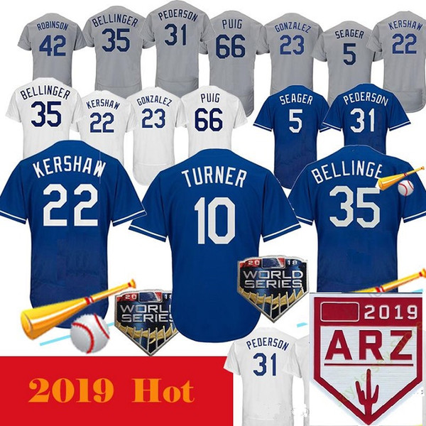 2019 Dodgers Customized baseball Jersey personalized custom AJ Pollock Corey Seager Turner Kike Hernandez Clayton Kershaw Cody Bellinger