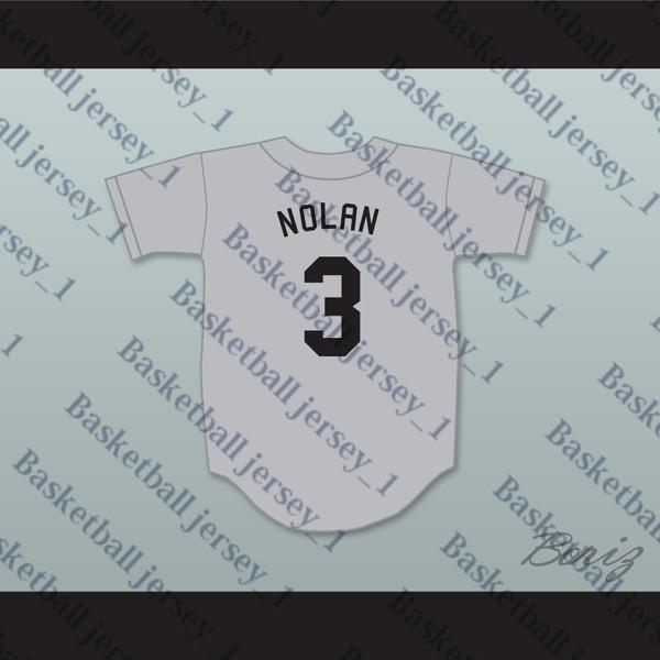 Spike Nolan 3 Hackensack Gray Baseball Jersey Brewster's Millions