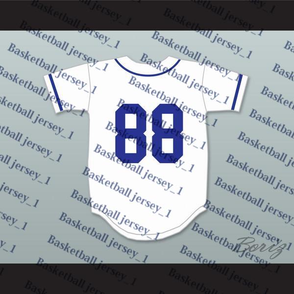 Crooklyn Blue On White Baseball Jersey Any Name or Number.Baseball Jersey