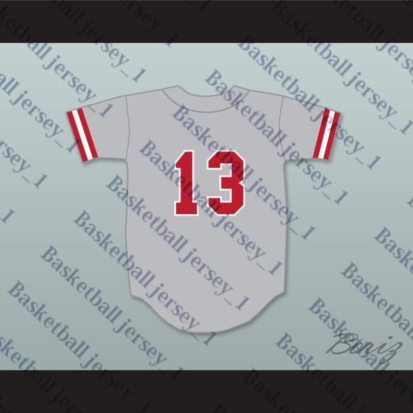 Rudy 13 Camden Braves Gray Baseball Jersey Brewster's Millions-