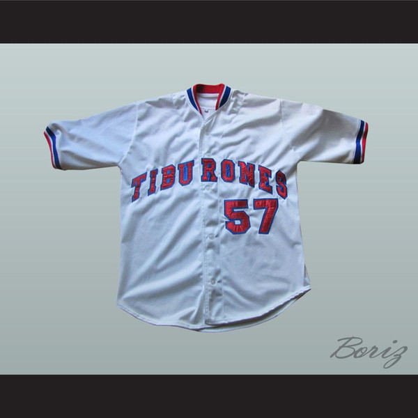 Venezuela Tiburones Sharks 57 Baseball Jersey.