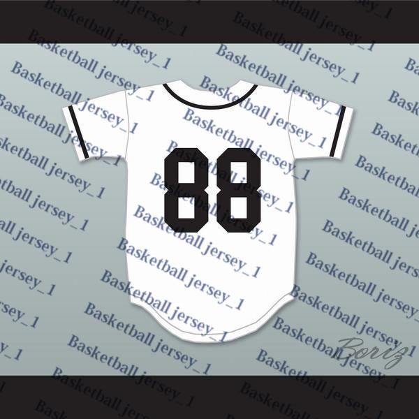 Crooklyn Black On White Baseball Jersey Any Name or Number Baseball Jersey