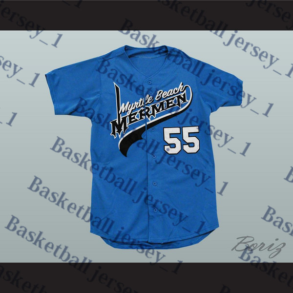 Kenny Powers Eastbound and Down Myrtle Beach Mermen Baseball Jersey New