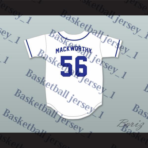 Reg Mackworthy 56 Los Angeles Baseball Jersey Eastbound & Down.Baseball JerseyBaseball Jersey