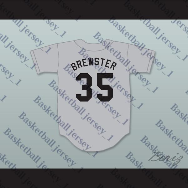 Monty Brewster 35 Hackensack Gray Baseball Jersey Brewster's Millions