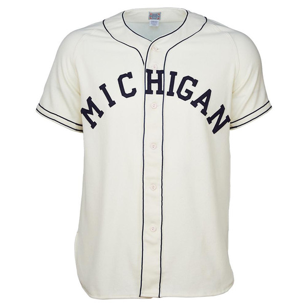 UMich UM Michigan Wolverines University of Michigan 1961 Home Jersey Double Stiched Baseball Jersey For Men Women Youth Customizable