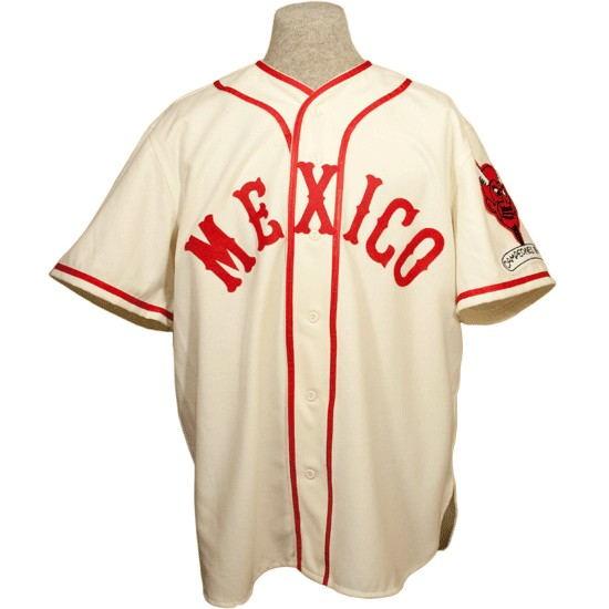 Mexico City Red Devils 1957 Home Jersey Stiched Name & Number & Logos Baseball Jersey For Men Women Youth