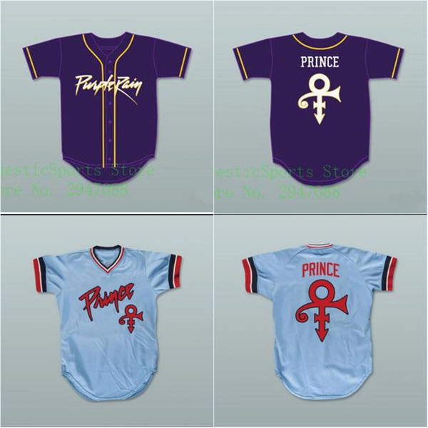 Prince Tribute Minnesota Baseball Jersey Any Player or Number Stitch Sewn High Quality Free Shipping