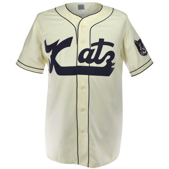 Kansas City Katz 1961 Home Jersey Double Stiched Name & Number & Logos Baseball Jersey For Men Women Youth Customizable