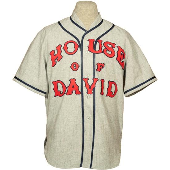 House Of David 1935 Road Jersey Stiched Name & Number & Logos Baseball Jersey For Men Women Youth