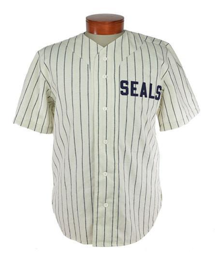 San Francisco Seals 1949 Home Jersey Double Stiched Name & Number & Logos Baseball Jersey For Men Women Youth