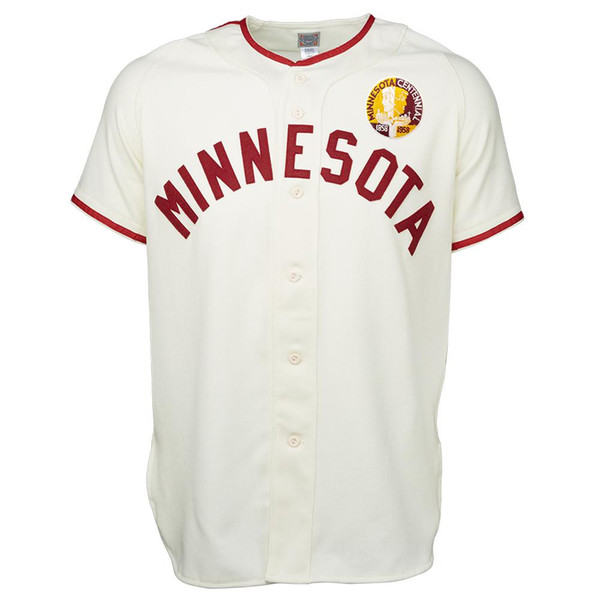 UMN Minnesota Golden Gophers University of Minnesota 1958 Road Jersey Double Stiched Baseball Jersey For Men Women Youth Customizable