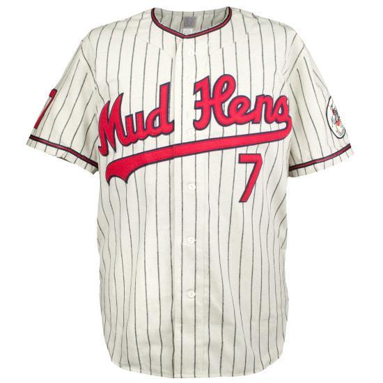 Toledo Mud Hens 1965 Home Jersey Double Stiched Name & Number & Logos Baseball Jersey For Men Women Youth