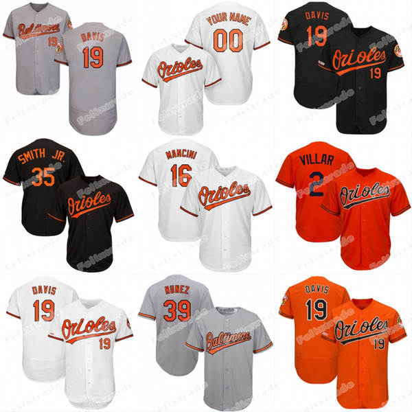 150th Baltimore Trey Mancini Jonathan Villar Orioles Dwight Smith Jr. Renato Nunez Rio Ruiz Chris Davis Chance Sisco Dylan Bundy Jersey