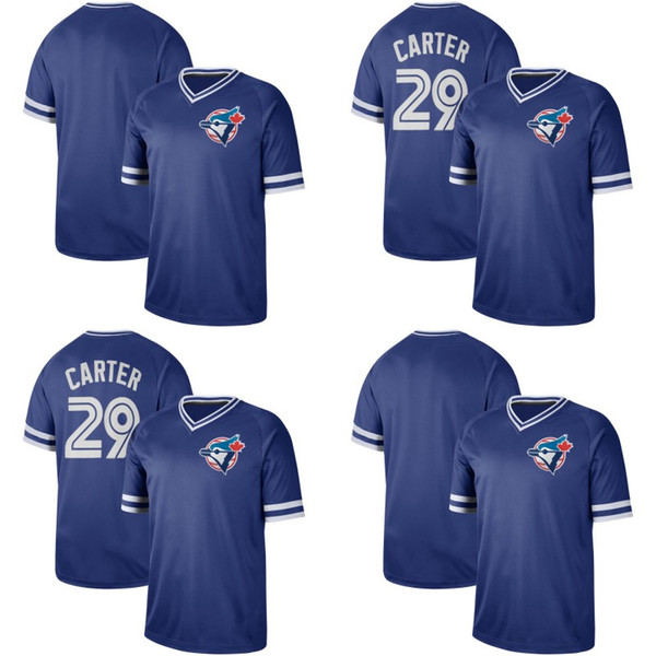 Custom Toronto Legend V-Neck Jersey Blue Jays 16 Freddy Galvis Randal Grichuk Jose Bautista Russell Martin Marcus Stroman Justin Smoak