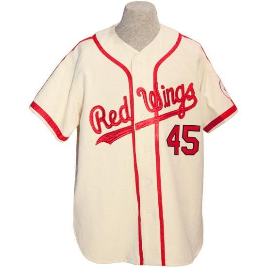 Rochester Red Wings 1962 Home Jersey Double Stiched Name & Number & Logos Baseball Jersey For Men Women Youth