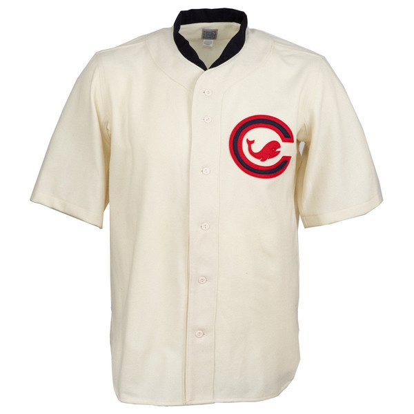 Chicago Whales 1915 Home Baseball Jersey Doulble Stiched Logos & Name & Number Customizable For Men Women Youth