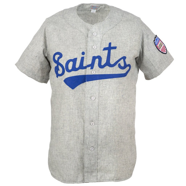 St. Paul Saints 1951 Road JerseyDouble Stiched Name & Number & Logos Baseball Jersey For Men Women Youth