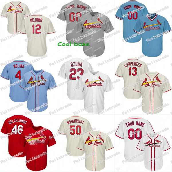 Paul DeJong St. Louis Jersey Cardinals Yadier Molina Marcell Ozuna Paul Goldschmidt Matt Carpenter Harrison Bader Kolten Wong