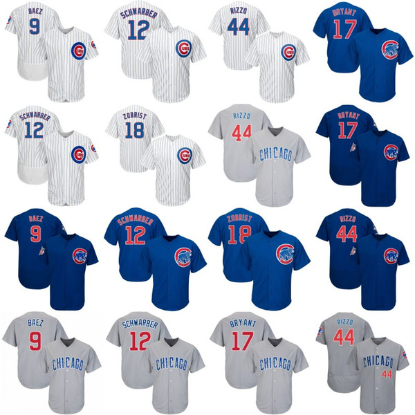 Mens Women Youth Chicago Baseball Jersey Cubs Jersey Anthony Rizzo Kris Bryant Javier Baez Kyle Schwarber Jason Heyward Willson Contreras