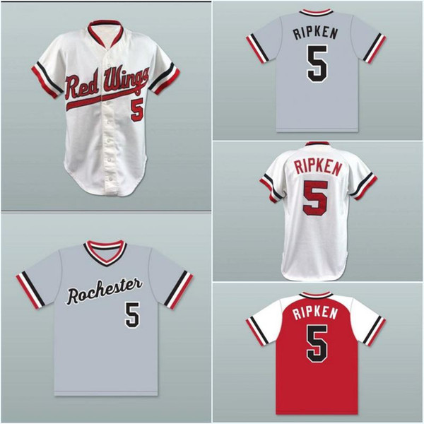 5 Cal Ripken JR Rochester Red Wings Baseball Jersey Personalized High Quality Free Shipping Cheap Baseball Jerseys