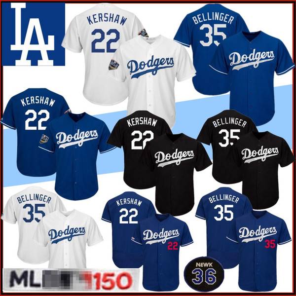 22 Clayton Kershaw 150th Anniversary 35 Cody Bellinger Men Baseball Jerseys 10 Justin Turner 5 Seager 42 Robinson 66 Puig