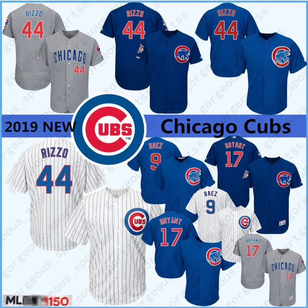 new Anthony 44 Rizzo Javier 9 Baez Men Baseball Jerseys Chicago 12 Kyle Men Kris 17 Bryant 23 Sandberd Top Quality