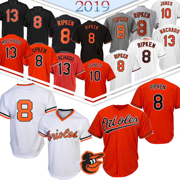 8 Cal Ripken Jr. Baseball Jersey Oriol 13 Manny Machado 12 Roberto Alomar 150th Baseball Jersey